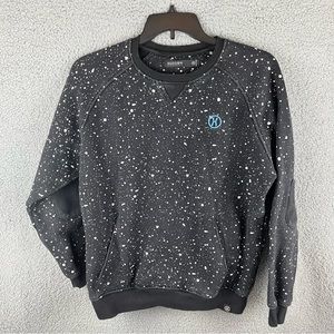 Hudson Outerwear Black Speckled Thick Polyester Mens‎ Sweater Size 2XL